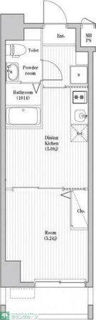 ペアパレス六町2号館の物件間取画像